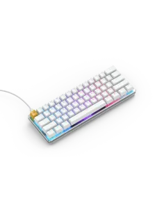 Glorious GMMK Compact White Ice Edition - Gateron Brown, US Layout 2