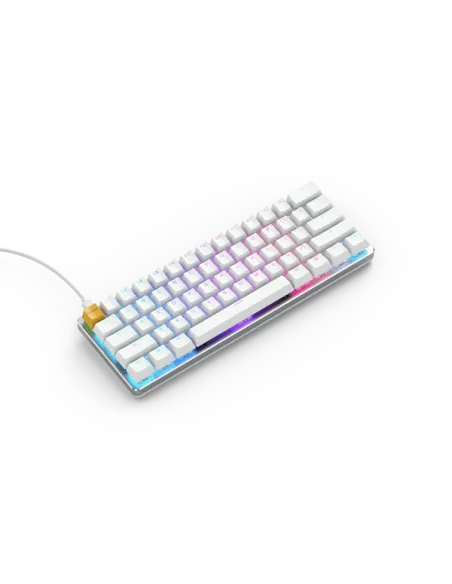 Glorious GMMK Compact White Ice Edition - Gateron Brown, US Layout