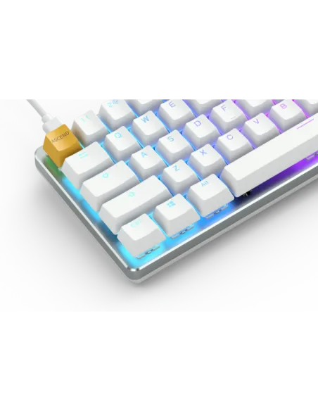 Glorious GMMK Compact White Ice Edition - Gateron Brown, US Layout