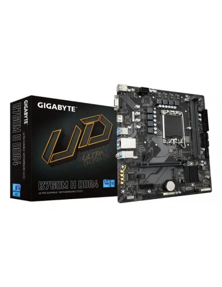 GIGABYTE B760M H DDR4, Intel B760 Mainboard, Sockel 1700, DDR4