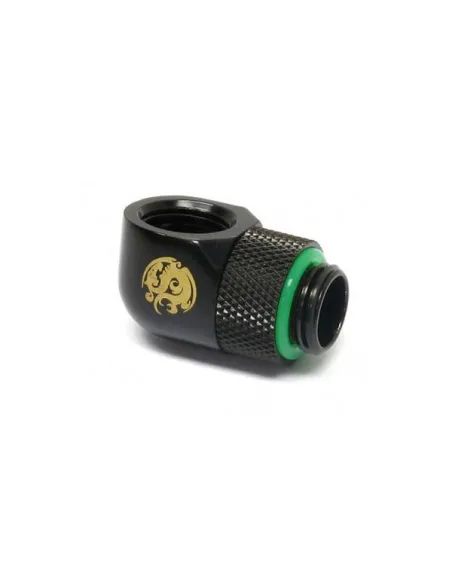 Bitspower Adapter 90 Grad G1/4 Zoll AG auf G1/4 Zoll IG - drehbar, schwarz matt