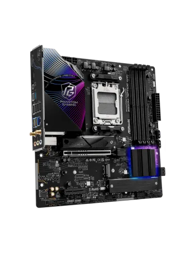Asrock Phantom Gaming B850M Riptide WiFi AMD B850 Socket AM5 micro ATX