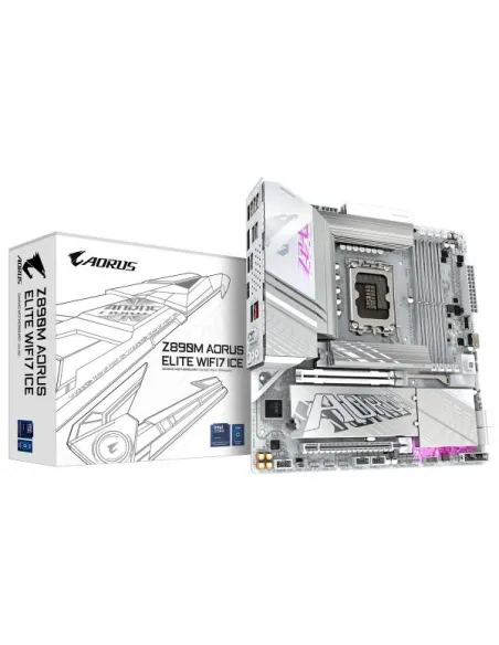 GIGABYTE Z890M AORUS ELITE WIFI7 ICE Scheda Madre - Supporta CPU