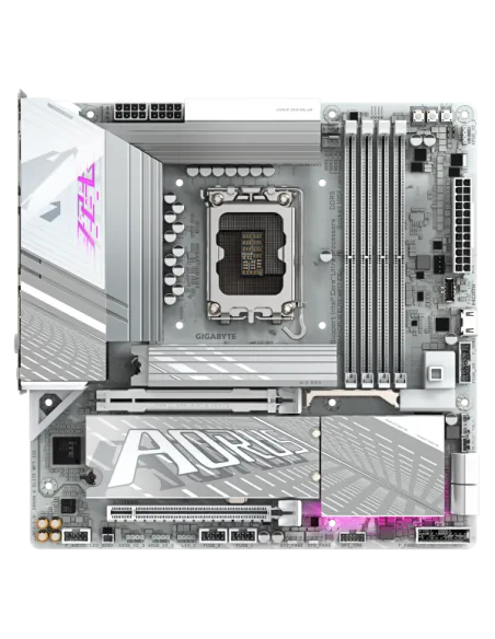 GIGABYTE Z890M AORUS ELITE WIFI7 ICE Scheda Madre - Supporta CPU