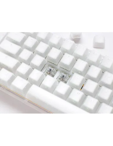 Ducky One 3 Aura White Mini Gaming Keyboard, RGB LED - MX-Red (US)