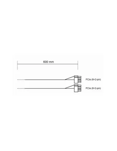 be quiet! CP-6620 PCIe Dual-Kabel für modulare Netzteile - schwarz