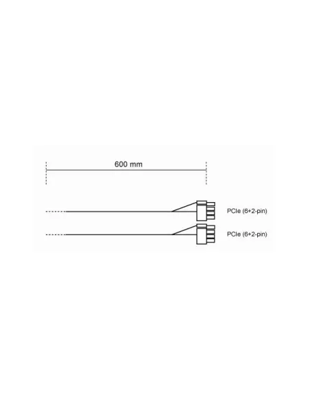 be quiet! CP-6620 PCIe Dual-Kabel für modulare Netzteile - schwarz