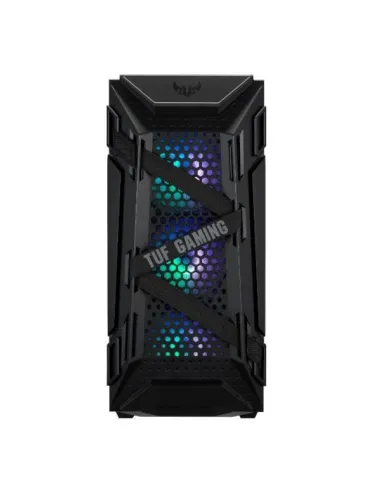 ASUS TUF Gaming GT301 e' un case middle tower con paratia laterale in vetro e 3 ventole RGB pre installate