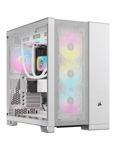 Corsair 6500D Airflow White e' uno case E-ATX mid-tower dotato di pannello in vetro temperato.