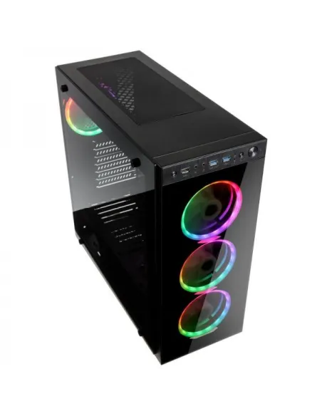 Kolink Horizon e' un case middle tower con paratia laterale e frontale in vetro temperato e controller Addressable RGB