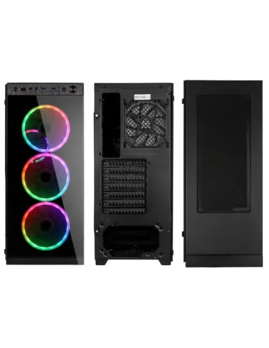 Kolink Horizon e' un case middle tower con paratia laterale e frontale in vetro temperato e controller Addressable RGB