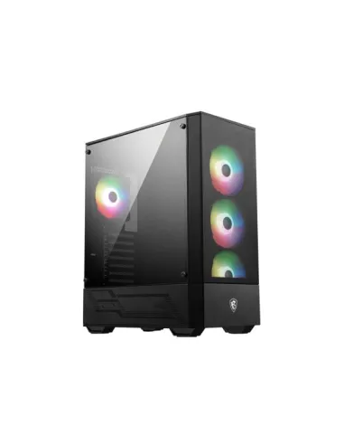 MSI MAG Forge 112R e' uno case mid-tower dotato di pannello in vetro temperato e ventole pre-installate ARGB.