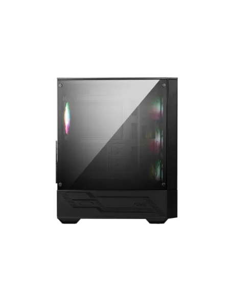 MSI MAG Forge 112R e' uno case mid-tower dotato di pannello in vetro temperato e ventole pre-installate ARGB.