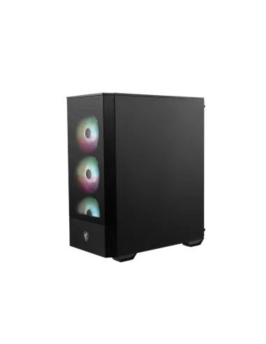 MSI MAG Forge 112R e' uno case mid-tower dotato di pannello in vetro temperato e ventole pre-installate ARGB.