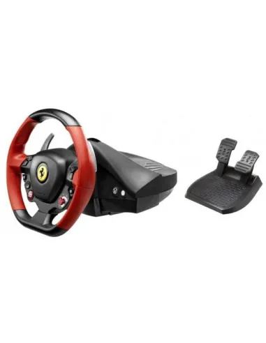 Thrustmaster 4460105 VOLANTE REALISTICO replica del volante della FERRARI 458 SPIDER. Ampia pedaliera ottimizzata e regolabile