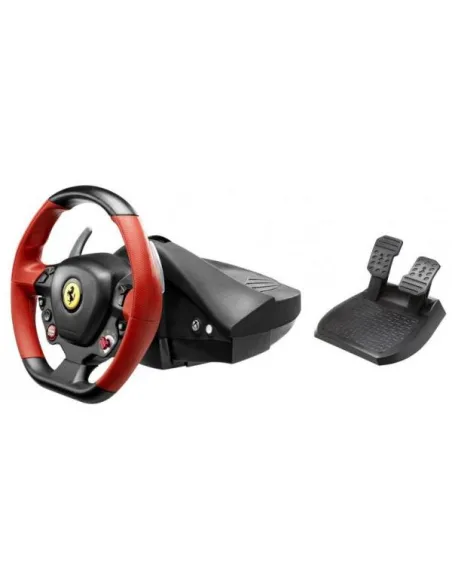 Thrustmaster 4460105 VOLANTE REALISTICO replica del volante della FERRARI 458 SPIDER. Ampia pedaliera ottimizzata e regolabile