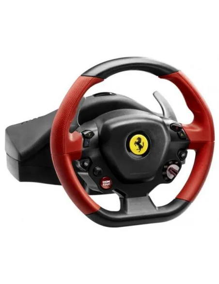 Thrustmaster 4460105 VOLANTE REALISTICO replica del volante della FERRARI 458 SPIDER. Ampia pedaliera ottimizzata e regolabile