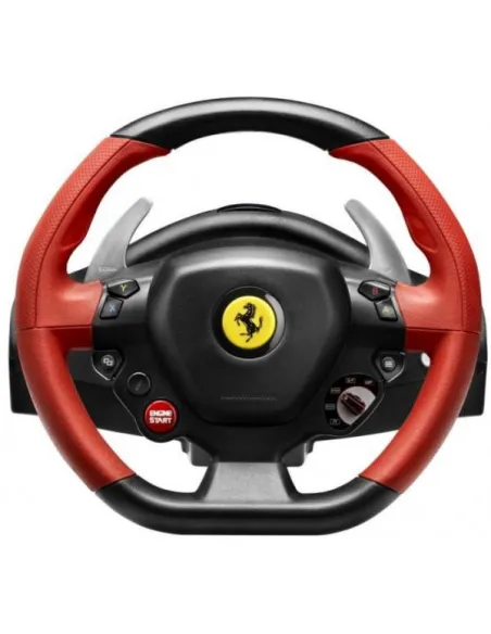 Thrustmaster 4460105 VOLANTE REALISTICO replica del volante della FERRARI 458 SPIDER. Ampia pedaliera ottimizzata e regolabile