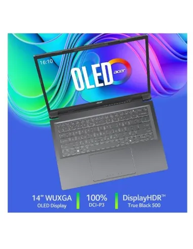 Il notebook Acer Aspire 14 AI offre prestazioni elevate con un design elegante, ideale per produttività e intrattenimento. Dota
