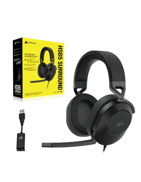 CORSAIR HS65 potrai sfruttare un audio eccezionalmente nitido grazie ai driver in neodimio da 50 mm con sintonizzazione persona