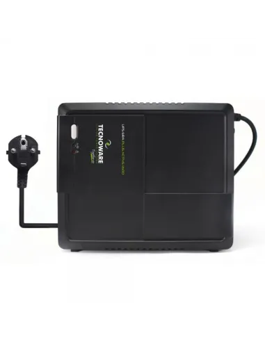 Tecnoware UPS Era Plus Active 1600 offre protezione affidabile per PC e dispositivi PFC Attivo. Include 2 uscite AC protette da