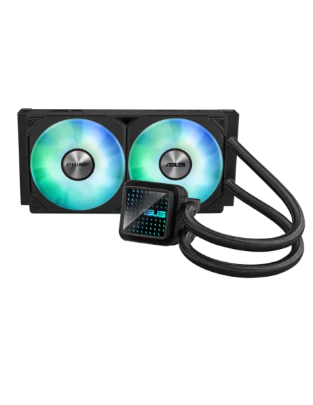 Asus Prime LC 240 ARGB e' un dissipatore a liquido con una radiatore da 240mm.
