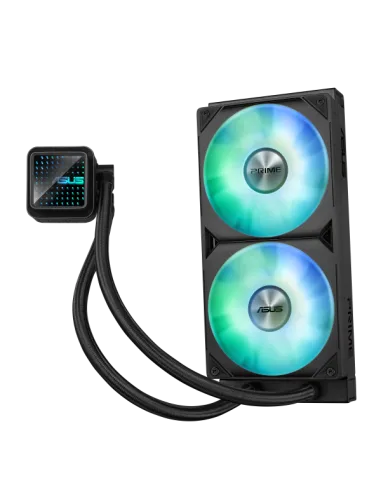 Asus Prime LC 240 ARGB e' un dissipatore a liquido con una radiatore da 240mm.
