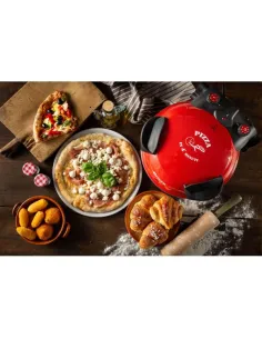 Ariete 909 cuoce la pizza in soli 4 minuti grazie alla pietra refrattaria. Ottima per pizza fresca e surgelata, raggiunge i 400 2