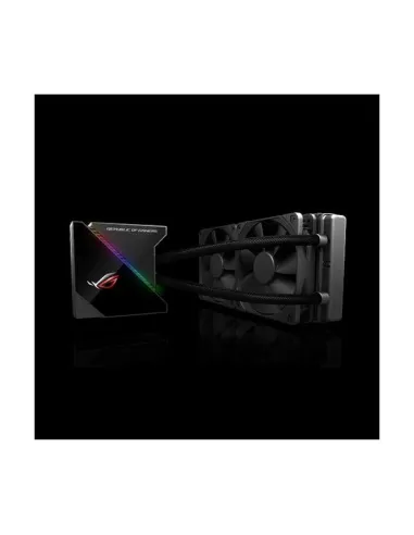 sistema a liquido da Asus serie ROG con radiatore da 240mm, illuminazione RGB, OLED LIVEDASH & controllo FanXpert