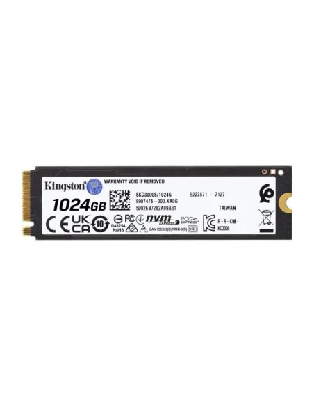 Kingston KC3000 e' un SSD da 1TB con connettore M.2 NVMe e una velocita' di lettura di 7000MB/s