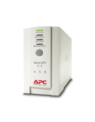 APC modello CS650VA, Gruppo di continuita' con potenza di 400Watt, autonomia di 2.4min per pieno carico e 11.4 min per mezzo ca