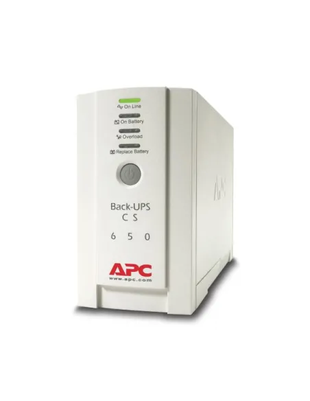 APC modello CS650VA, Gruppo di continuita' con potenza di 400Watt, autonomia di 2.4min per pieno carico e 11.4 min per mezzo ca