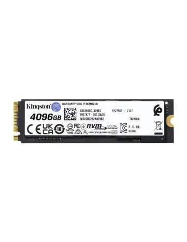 Kingston KC3000 e' un SSD da 4TB con connettore M.2 NVMe e una velocita' di lettura di 7000MB/s