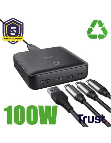 MAXO 100W 4-PORT DESKTOP CHARGER