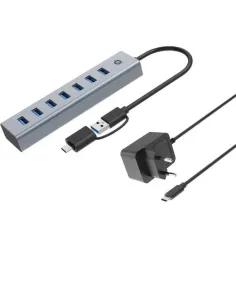 7-PORT USB 3.0 HUB WITH POWER ADAPT