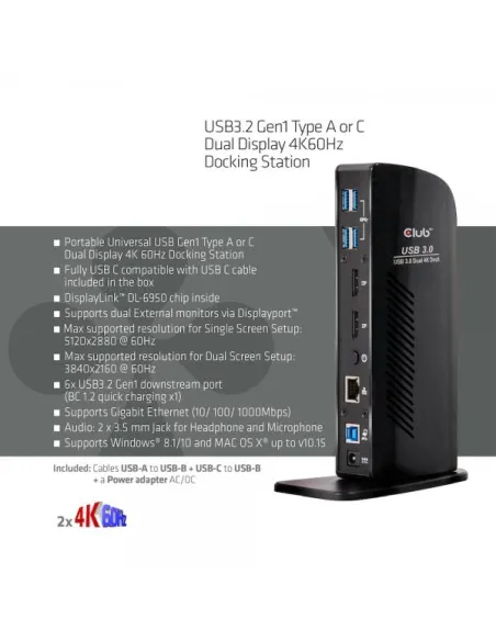 USB 3.1 DUAL DISPLAY DOCKING STAT.