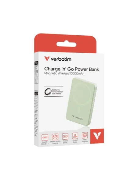 POWER BANK 10000MAH MAG SAFE GREEN