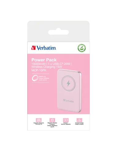 POWER BANK 10000MAH MAG SAFE PINK