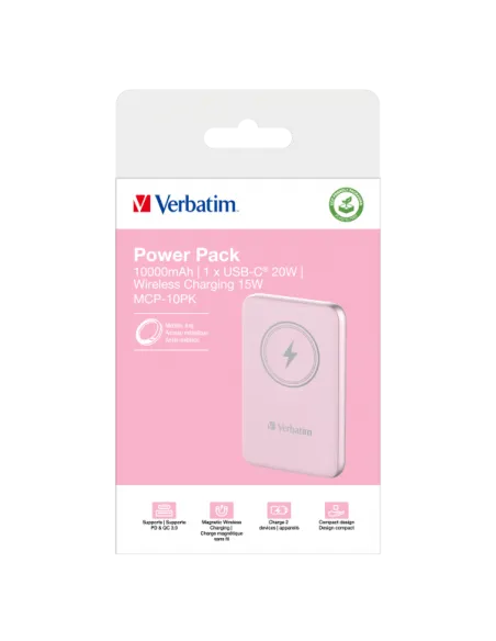 POWER BANK 10000MAH MAG SAFE PINK