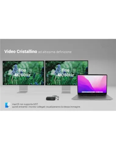 USB-C DUAL HDMI DOCKING PD 100W