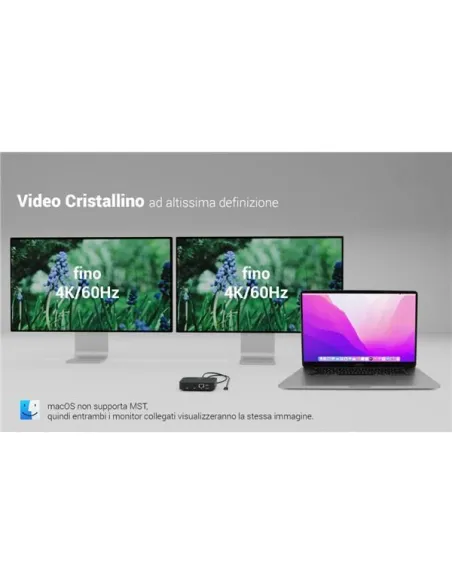 USB-C DUAL HDMI DOCKING PD 100W