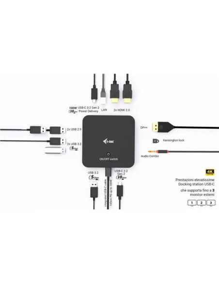 USB-C DP DUAL HDMI DOCKING PD 100W