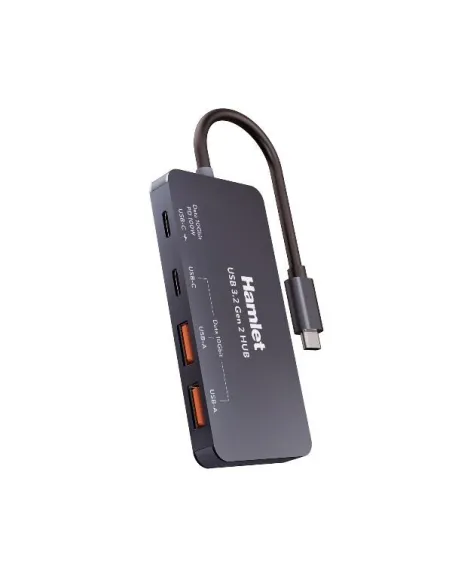 HUB 4 PORTE USB-A + USB-C + PD100W