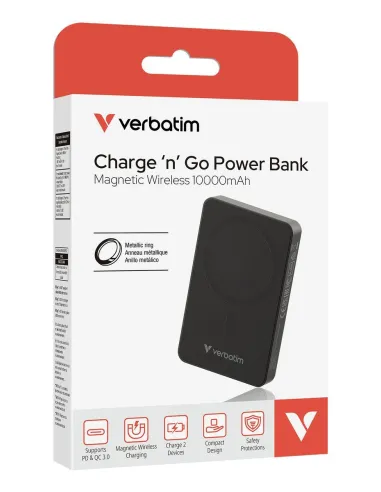 POWER BANK 10000MAH MAG SAFE BLACK