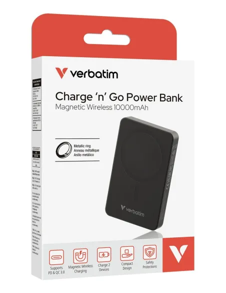 POWER BANK 10000MAH MAG SAFE BLACK