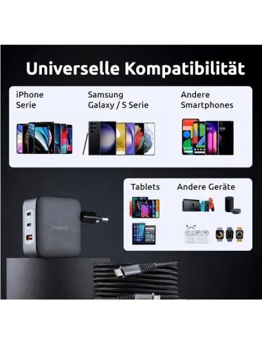 POWER ADAPTER 3 USB-C+1 USB A 100W