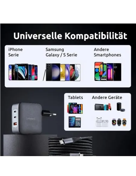 POWER ADAPTER 3 USB-C+1 USB A 100W