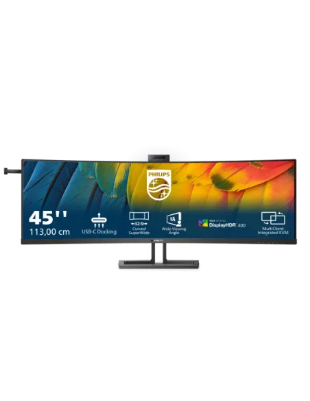 45 MONITOR CURVO WEBCAM