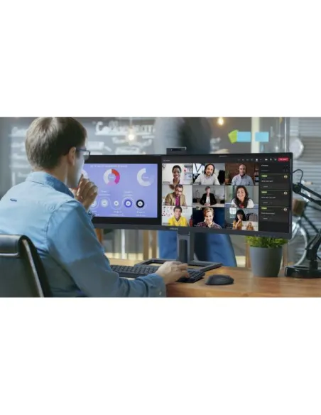 45 MONITOR CURVO WEBCAM