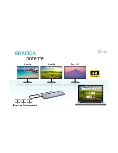 USB-C METAL 4K 3X DISPLAY + PD 100W